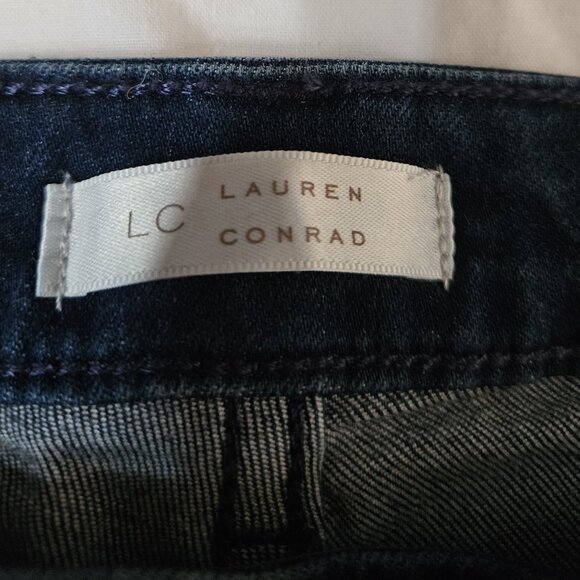 Lauren Conrad Skinny Capri Jeans Size 10 Denim Dark Blue - Picture 5 of 8